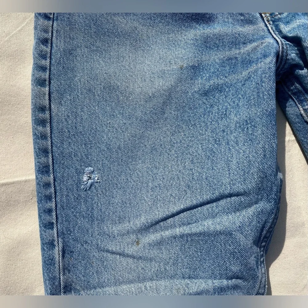 90s Y2K Carhartt Light Wash Men's Denim Traditional Fit Casual Jeans 34x32 - Picture 6 of 11